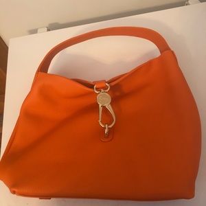 Dooney & Bourke Logo Lock Hobo in Pebble Leather